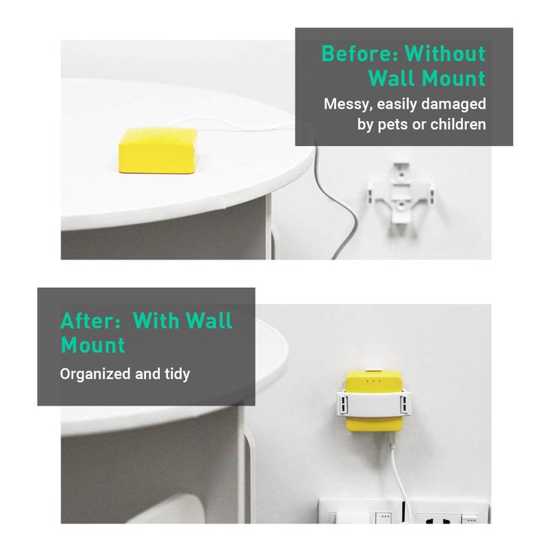 GL.iNet حامل جدار لجهاز التوجيه GL.iNet مع براغي، متوافق مع GL-AR150، GL-AR150-Ext، GL-AR300M، GL-AR300M-Ext، GL-MT300N-V2 ميني راوتر، حامل جهاز الشبكة، سهل التركيب (أبيض) - Image 4